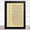 YUNGBLUD God Save Me, But Don't Drown Me Out Rustic Script Song Lyric Art Print