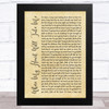 Russell Watson Where My Heart Will Take Me Rustic Script Song Lyric Art Print