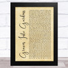 Elevation Worship feat. Brandon Lake Graves Into Gardens Rustic Script Song Lyric Art Print