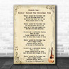 Brenda Lee Rockin' Around The Christmas Tree Song Lyric Music Wall Art Print