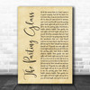 The High Kings The Parting Glass Rustic Script Song Lyric Art Print