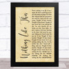 Rascal Flatts Nothing Like This Rustic Script Song Lyric Art Print