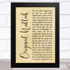 Chase and Status Original Nuttah Rustic Script Song Lyric Art Print