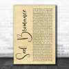 Tim Berg Seek Bromance Rustic Script Song Lyric Art Print