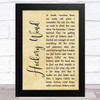 The Byrds Hickory Wind Rustic Script Song Lyric Art Print