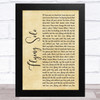 Julie and the Phantoms Cast Flying Solo Rustic Script Song Lyric Art Print