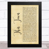 Niall Horan This Town Rustic Script Song Lyric Art Print