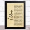 Emeli Sandé Lifetime Rustic Script Song Lyric Art Print