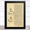 HARDY One Beer Rustic Script Song Lyric Art Print