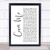 Matthew West Truth Be Told Music Script Christian Memorial Cross Song Lyric Art Print