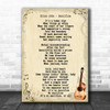 Elton John Sacrifice Song Lyric Vintage Music Wall Art Print