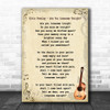 Elvis Presley Are You Lonesome Tonight Song Lyric Vintage Music Wall Art Print