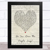 Les Miserables Do You Hear the People Sing Script Heart Song Lyric Art Print