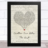 Queen Another One Bites The Dust Script Heart Song Lyric Art Print