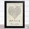 Modern Romance Best Years of Our Lives Script Heart Song Lyric Art Print