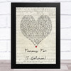 Tauren Wells Famous For (I Believe) Script Heart Song Lyric Art Print