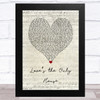 Martina McBride Loves the Only House Script Heart Song Lyric Art Print