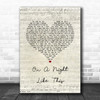 Kylie Minogue On a Night Like This Script Heart Song Lyric Art Print