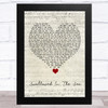 Coldplay Swallowed In The Sea Script Heart Song Lyric Art Print
