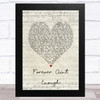 Ronan Keating Forever Aint Enough Script Heart Song Lyric Art Print