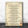 James Morrison - You Make It Real Song Lyric Guitar Music Wall Art Print
