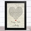 John Martyn Fairy Tale Lullaby Script Heart Song Lyric Art Print