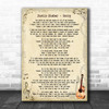 Justin Bieber Sorry Song Lyric Music Wall Art Print