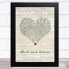 Adam Ant Stand And Deliver Script Heart Song Lyric Art Print