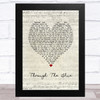 Charles Esten Through The Blue Script Heart Song Lyric Art Print