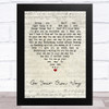 Fleetwood Mac Go Your Own Way Script Heart Song Lyric Art Print