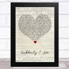 KT Tunstall Suddenly I See Script Heart Song Lyric Art Print