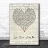 Cuco Lo Que Siento Script Heart Song Lyric Art Print