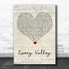 Public Service Broadcasting Every Valley Script Heart Song Lyric Art Print