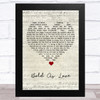 Jimi Hendrix Bold As Love Script Heart Song Lyric Art Print
