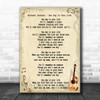 Michael Jackson One Day In Your Life Song Lyric Vintage Music Wall Art Print