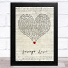 Jason Derulo Savage Love Script Heart Song Lyric Art Print