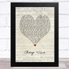 The Vamps Cheap Wine Script Heart Song Lyric Art Print