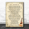 Oasis Some Might Say Song Lyric Vintage Music Wall Art Print