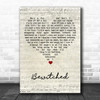 Frank Sinatra Bewitched Script Heart Song Lyric Art Print