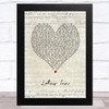 Why Dont We Lotus Inn Script Heart Song Lyric Art Print