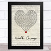 The Beat Walk Away Script Heart Song Lyric Art Print