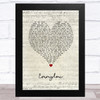 First Aid Kit Emmylou Script Heart Song Lyric Art Print