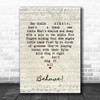 Chumbawamba Behave! Script Heart Song Lyric Art Print