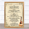 Ray LaMontagne You Are The Best Thing Song Lyric Vintage Music Wall Art Print