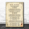Take That - Rule The World Song Lyric Guitar Music Wall Art Print