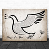 Madness Wings of a Dove Vintage Dove Bird Song Lyric Art Print