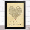 Thompson Square Are You Gonna Kiss Me or Not Vintage Heart Song Lyric Art Print