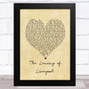 The Spinners The Leaving of Liverpool Vintage Heart Song Lyric Art Print