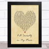 The Elgins Put Yourself in My Place Vintage Heart Song Lyric Art Print