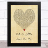 Niall Horan Put A Little Love On Me Vintage Heart Song Lyric Art Print